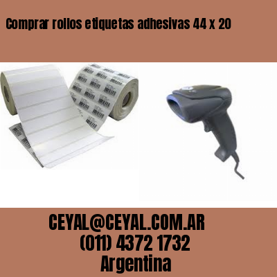 Comprar rollos etiquetas adhesivas 44 x 20