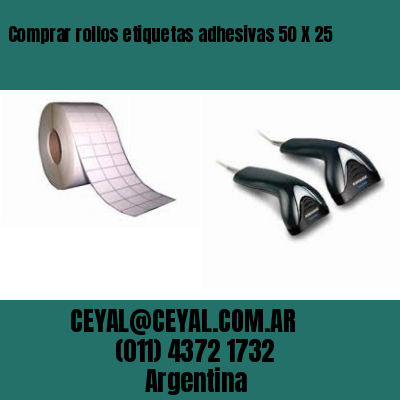 Comprar rollos etiquetas adhesivas 50 X 25