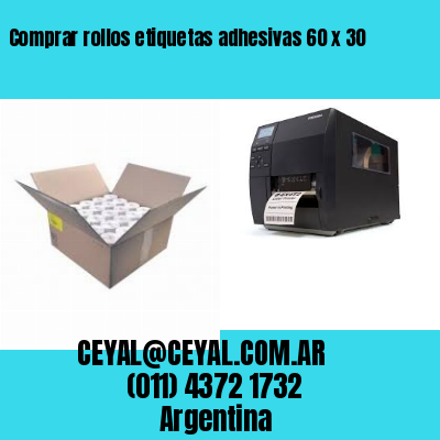 Comprar rollos etiquetas adhesivas 60 x 30