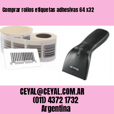 Comprar rollos etiquetas adhesivas 64 x32