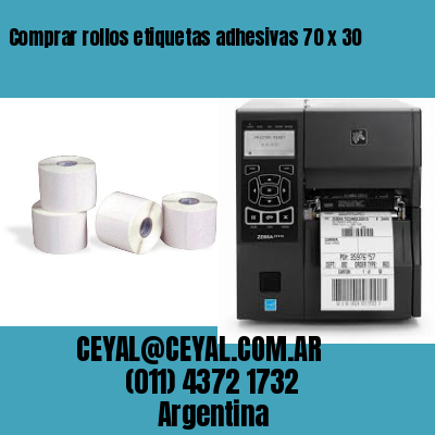 Comprar rollos etiquetas adhesivas 70 x 30