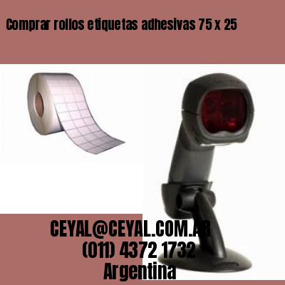 Comprar rollos etiquetas adhesivas 75 x 25