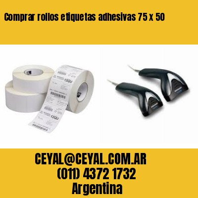 Comprar rollos etiquetas adhesivas 75 x 50
