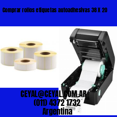 Comprar rollos etiquetas autoadhesivas 38 X 20
