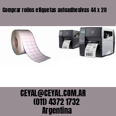 Comprar rollos etiquetas autoadhesivas 44 x 20
