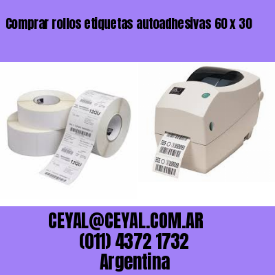Comprar rollos etiquetas autoadhesivas 60 x 30