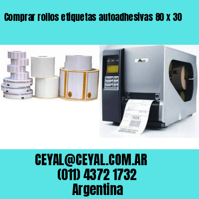 Comprar rollos etiquetas autoadhesivas 80 x 30