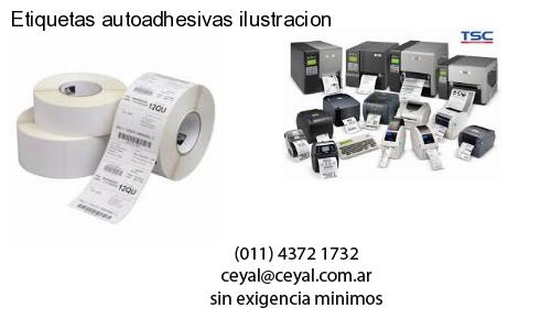 Etiquetas autoadhesivas ilustracion