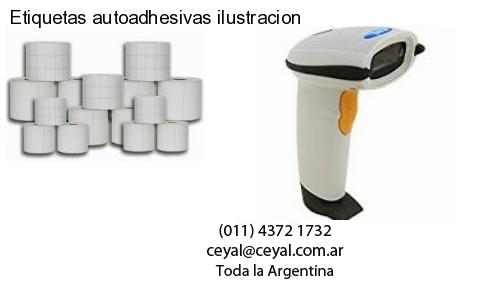 Etiquetas autoadhesivas ilustracion