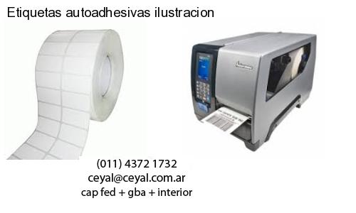 Etiquetas autoadhesivas ilustracion