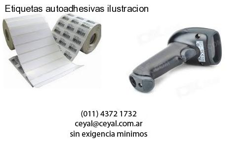 Etiquetas autoadhesivas ilustracion