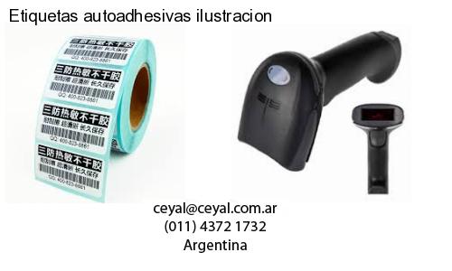 Etiquetas autoadhesivas ilustracion