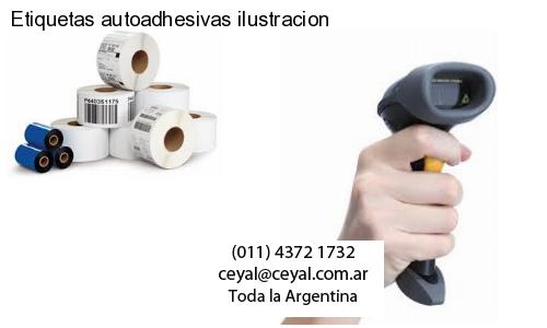Etiquetas autoadhesivas ilustracion
