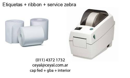 Etiquetas ribbon service zebra