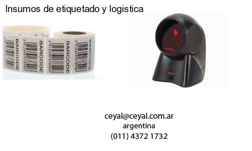 Insumos de etiquetado y logistica