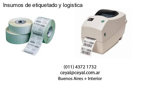 Insumos de etiquetado y logistica
