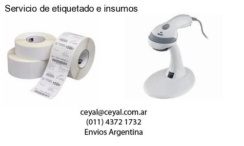 Servicio de etiquetado e insumos