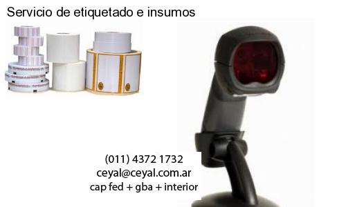 Servicio de etiquetado e insumos
