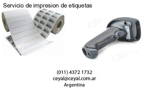 Servicio de impresion de etiquetas