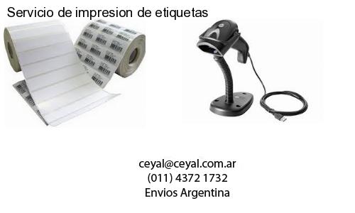 Servicio de impresion de etiquetas