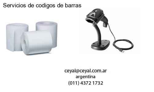 Servicios de codigos de barras