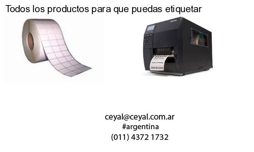 Todos los productos para que puedas etiquetar