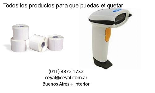 Todos los productos para que puedas etiquetar