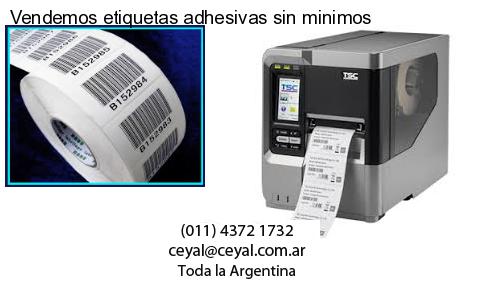 Vendemos etiquetas adhesivas sin minimos