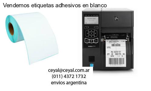 Vendemos etiquetas adhesivos en blanco
