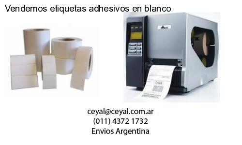 Vendemos etiquetas adhesivos en blanco