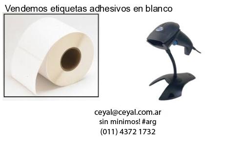 Vendemos etiquetas adhesivos en blanco