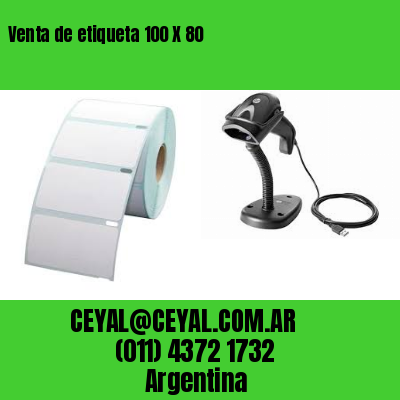 Venta de etiqueta 100 X 80