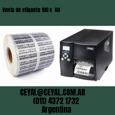 Venta de etiqueta 100 x  60