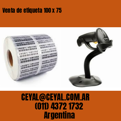 Venta de etiqueta 100 x 75