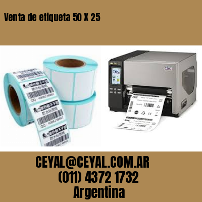 Venta de etiqueta 50 X 25