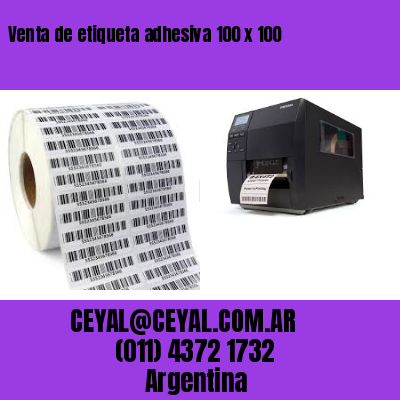 Venta de etiqueta adhesiva 100 x 100