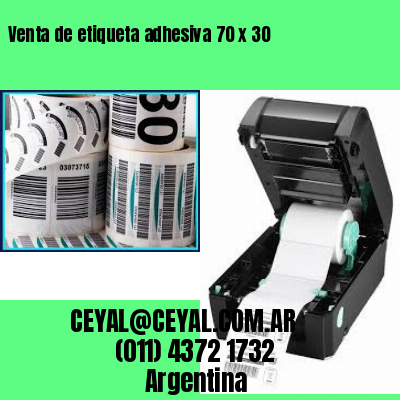 Venta de etiqueta adhesiva 70 x 30