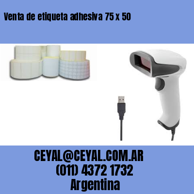 Venta de etiqueta adhesiva 75 x 50