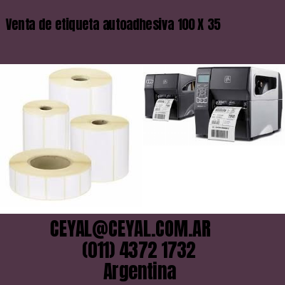 Venta de etiqueta autoadhesiva 100 X 35