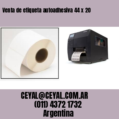 Venta de etiqueta autoadhesiva 44 x 20