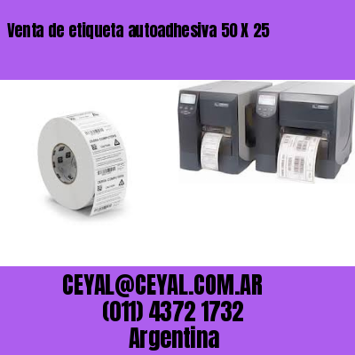 Venta de etiqueta autoadhesiva 50 X 25