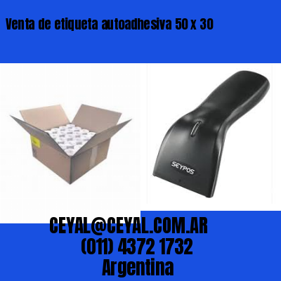 Venta de etiqueta autoadhesiva 50 x 30