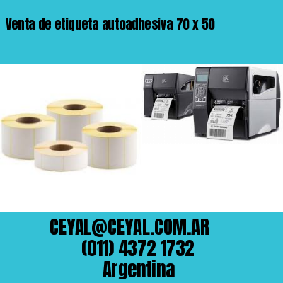 Venta de etiqueta autoadhesiva 70 x 50