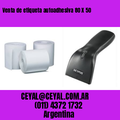 Venta de etiqueta autoadhesiva 80 X 50