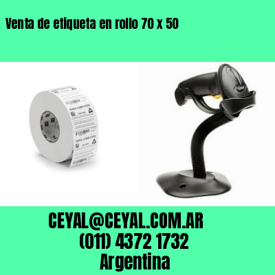 Venta de etiqueta en rollo 70 x 50