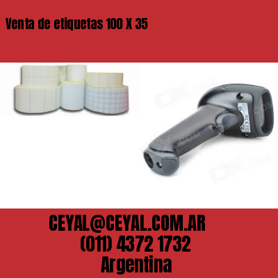 Venta de etiquetas 100 X 35
