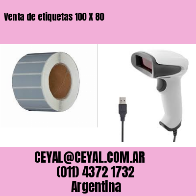 Venta de etiquetas 100 X 80