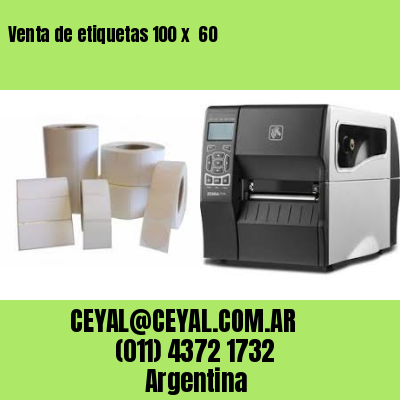 Venta de etiquetas 100 x  60