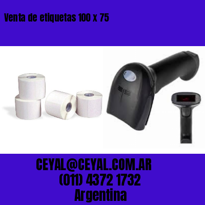 Venta de etiquetas 100 x 75