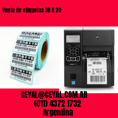 Venta de etiquetas 38 X 20